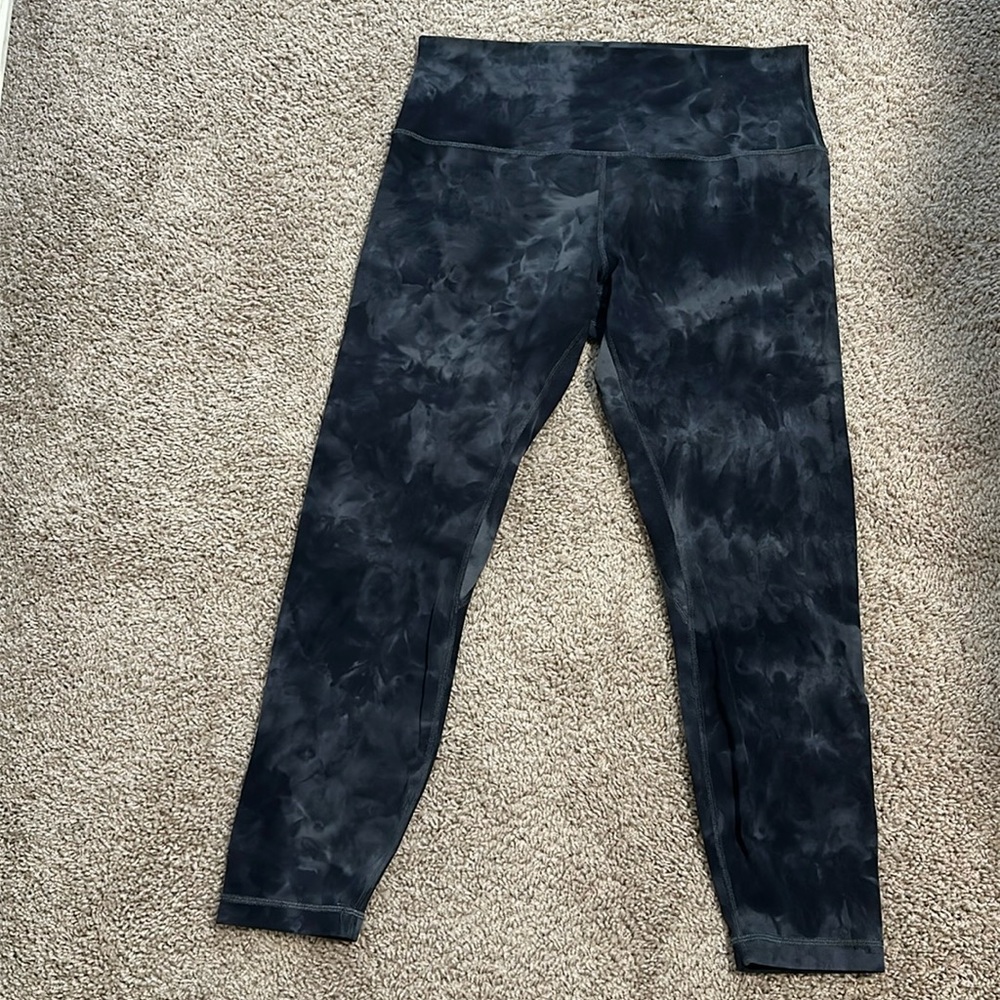 Lululemon Align Leggings 25” Diamond Dye Pitch Grey Graphite Grey